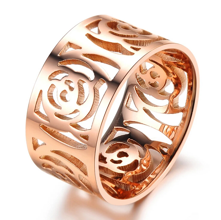 

Victoria Wieck Hollow Design 18Kt Rose Gold Filled Engagement Wedding Band Ring For women Sz 5-9