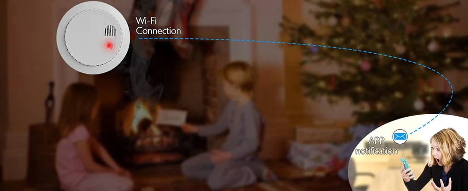 Wi-Fi Wifi CO+ детектор дыма безопасности Wifi система обнаружения угарного газа с поддержкой приложения для умного дома Tuya