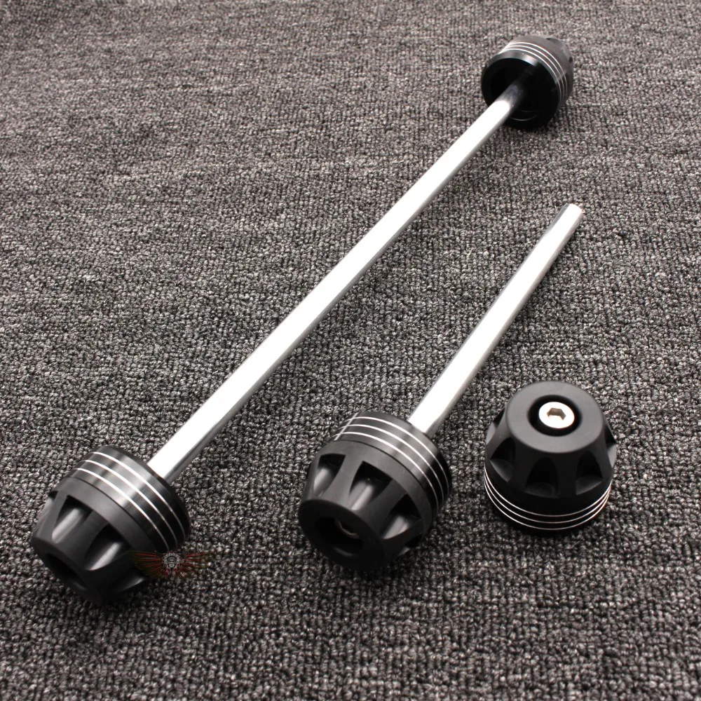 Мотоцикл Алюминий передней и задней оси вилка крушение ползунки колеса