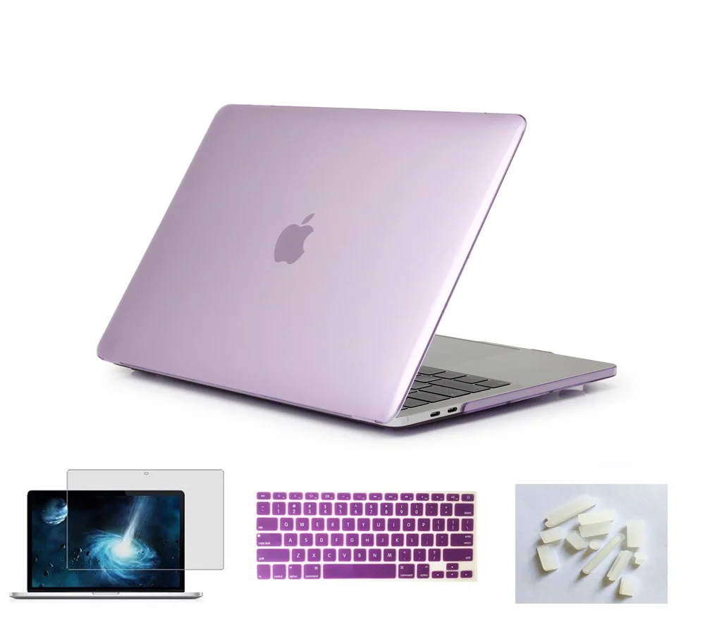 4 в 1 матовый прорезиненный жесткий чехол для Apple Macbook Pro 13 15 дюймов с сенсорной