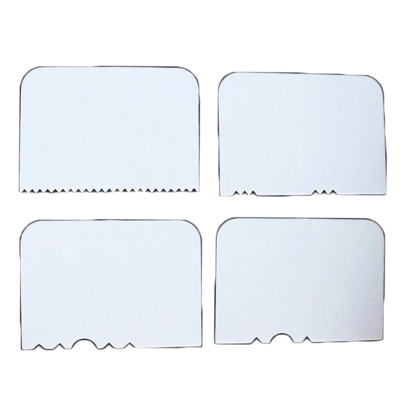 4 шт. трапециевидный скребок пластиковый Гладкий классический инструмент