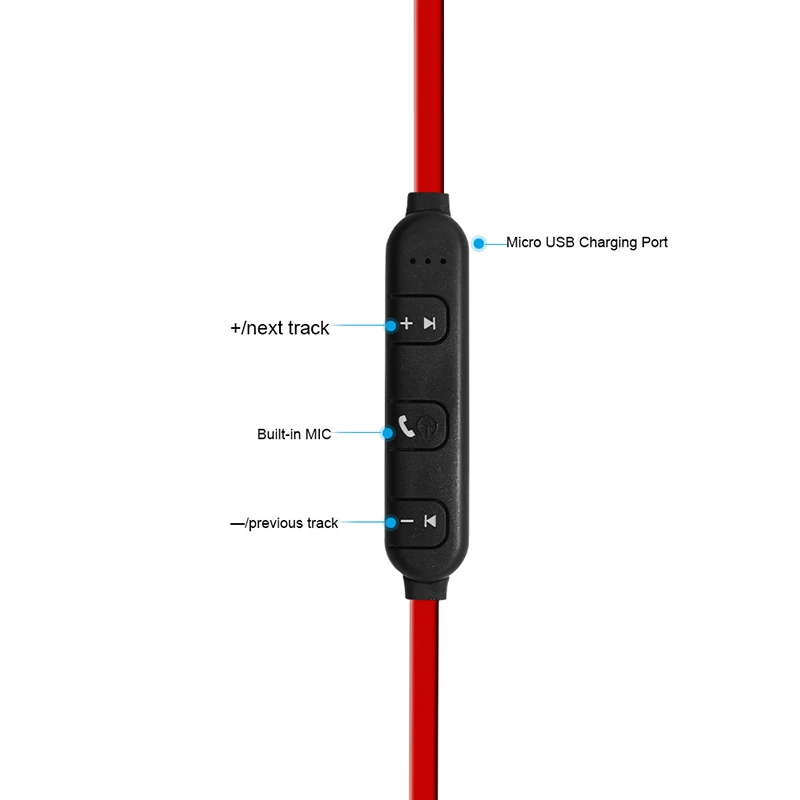 Shengtena Bluetooth наушники беспроводные для телефона с шейным ремешком Спортивная