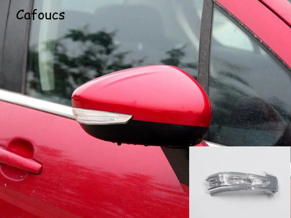 Right side RH Cafoucs для peugeot 508 2012- автомобильные поворотные сигнальные огни для peugeot 308 2012- боковые лампы заднего вида со светодиодными лампами - Испускаемый цвет: Right side RH
