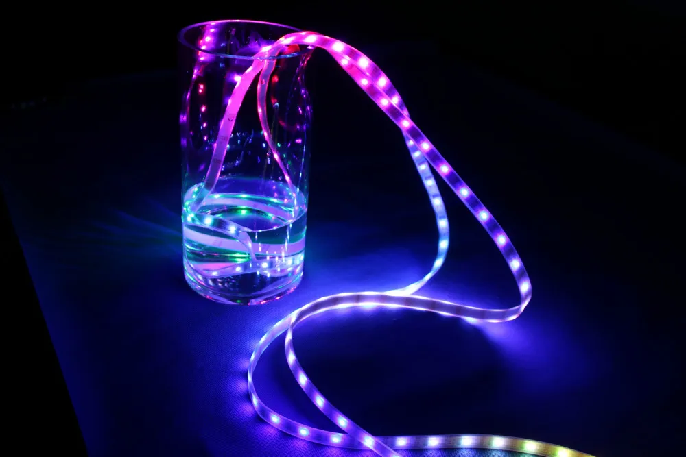 DHL Водонепроницаемая 80X5 м WS2801 IC Dream цветная RGB Светодиодная лента Адресуемая 32 светодиодный s/M DC 5 В СВЕТОДИОДНЫЙ полноцветный светильник SMD5050