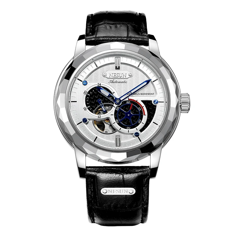 Швейцарские роскошные Брендовые мужские часы NESUN Skeleton Tourbillon с автоматическим