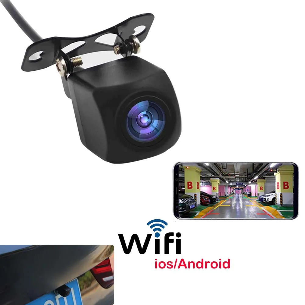 Wi Fi камера заднего вида 1080P HD ночное виденье автомобильная видеокамера