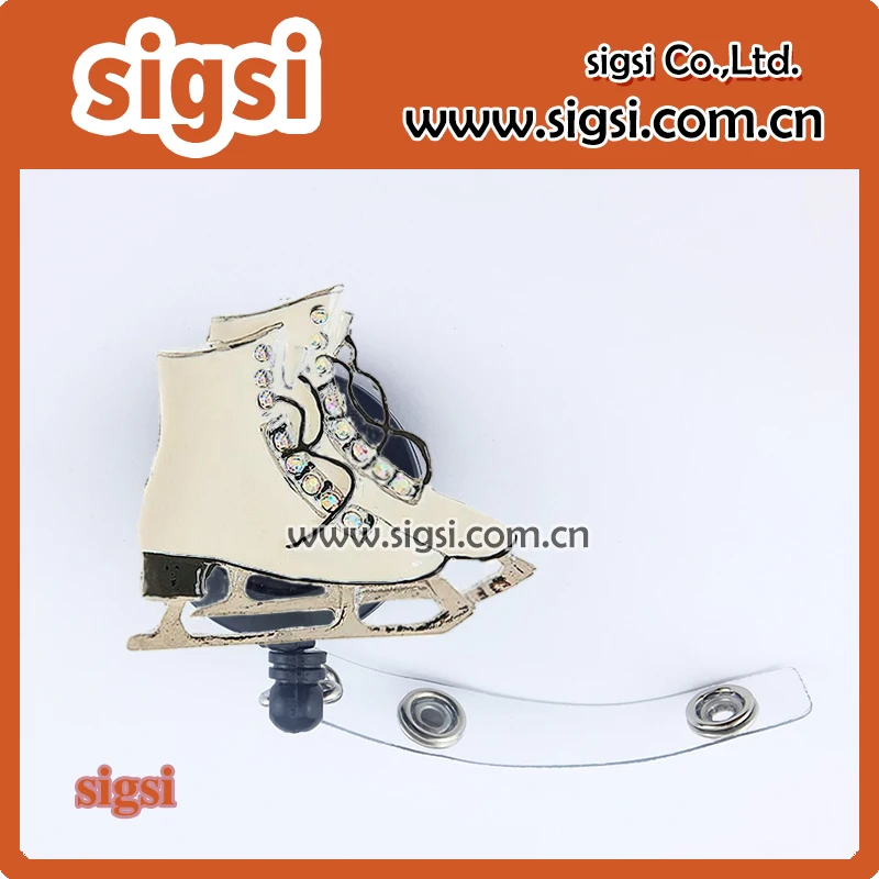 100 шт. Модные посеребренные белые эмалевые Стразы для катания на коньках обуви ID