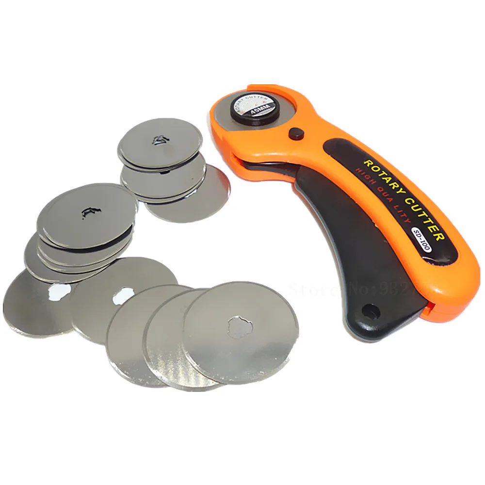 45 мм роторный резак + 20 шт. запасных лезвий для ткани бумаги круговая резка