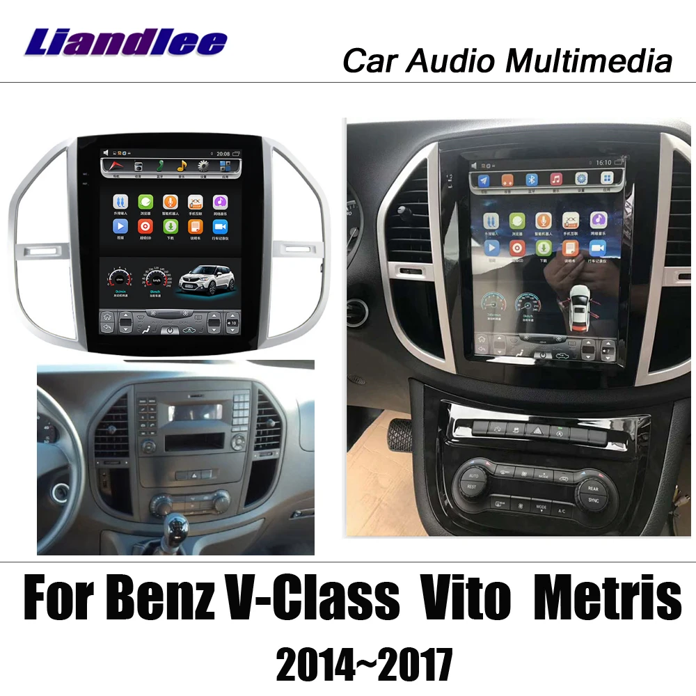 Liandlee 12,1 Tesla вертикальный Android экран для Mercedes Benz V-Class/Vito/Metris Carplay карта gps Navi навигация Мультимедиа