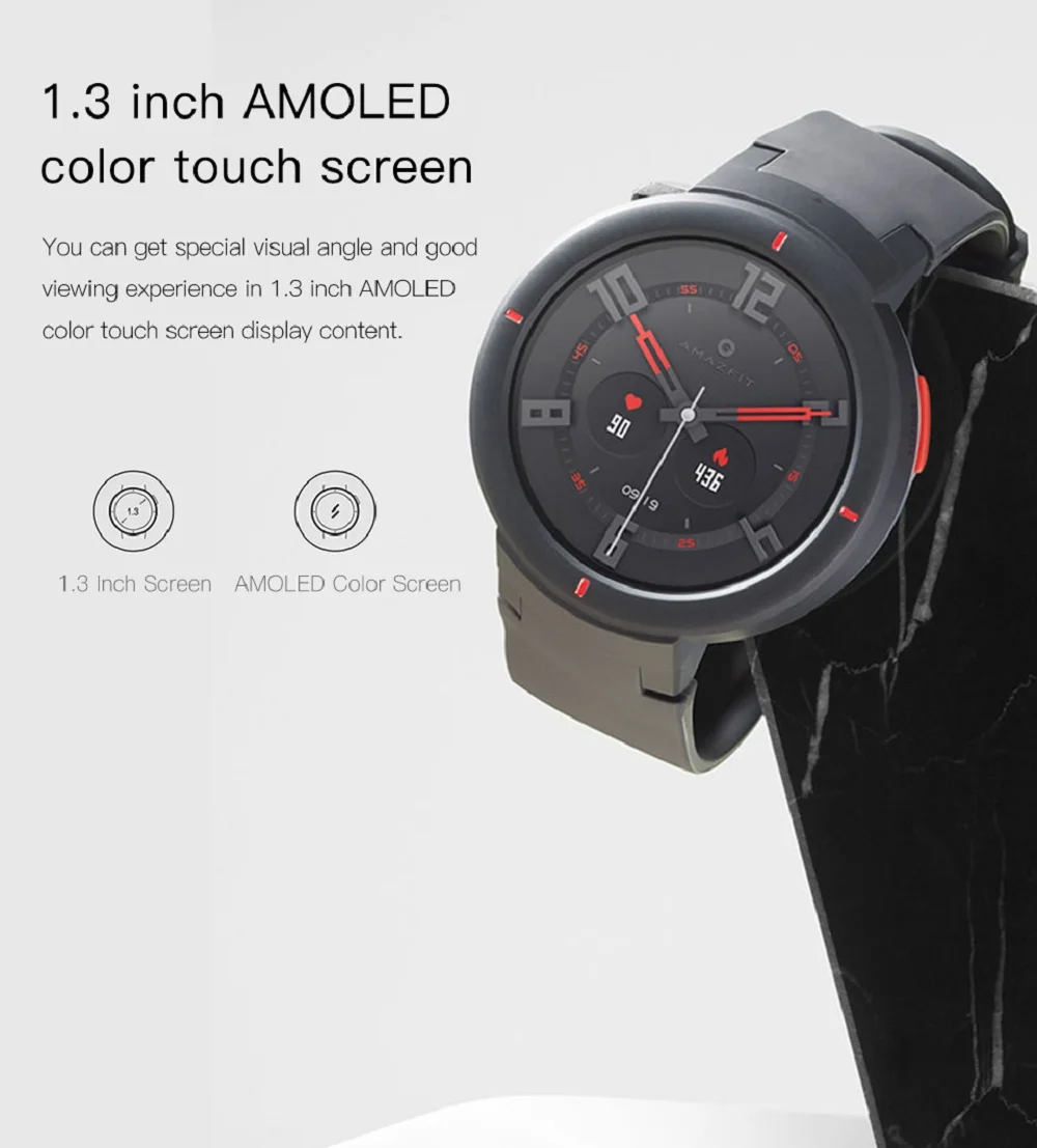 Оригинал Amazfit AMAZFIT Verge 3 GPS Смарт-часы IP68 AMOLED экран ответ на звонки умные часы