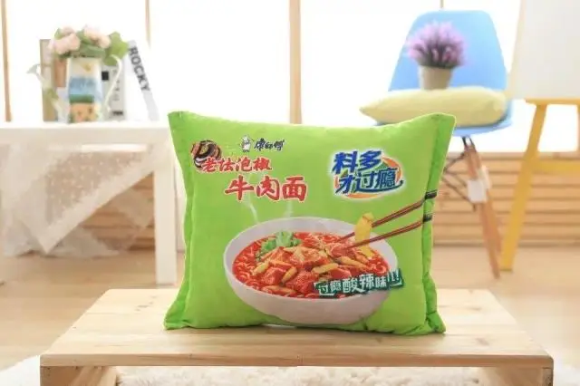 Pickle paojiao Креативная Подушка-лапша, милая плюшевая игрушка, подушка-кукла, подушка для офисного стула, чтобы отправить другу подарок - Цвет: Pickle paojiao