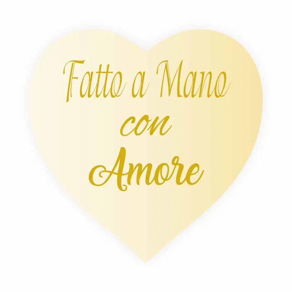 

DouxArt 100 шт. наклейки в форме сердца Bomboniere сделанная рукой с любовью-38 мм Красочные Свадебные сувениры Причастие крещение V1442