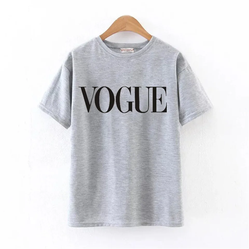 Harajuku футболка хлопок повседневные женские Топы Одежда VOGUE фирменная футболка женская футболка с принтом модная женская футболка женская