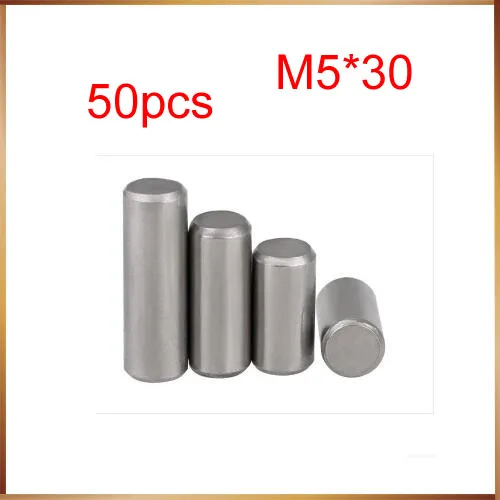 50 шт. M5 * 30 304 цилиндрические контакты из нержавеющей стали позиционирование