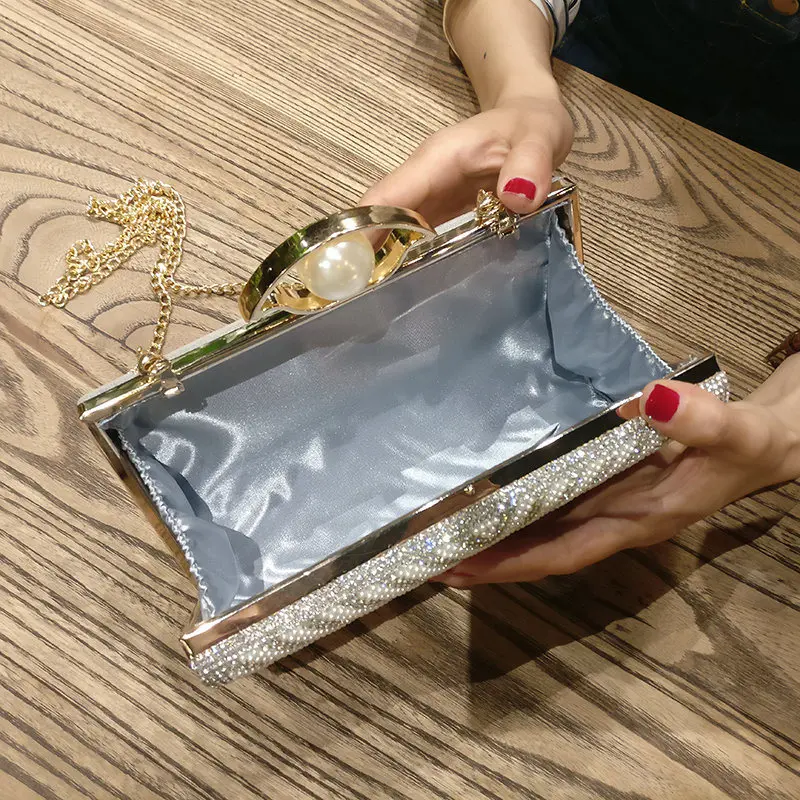UKQLING марка класса люкс Алмаз вечерняя сумочка BS010 невесты сцепления кошелек