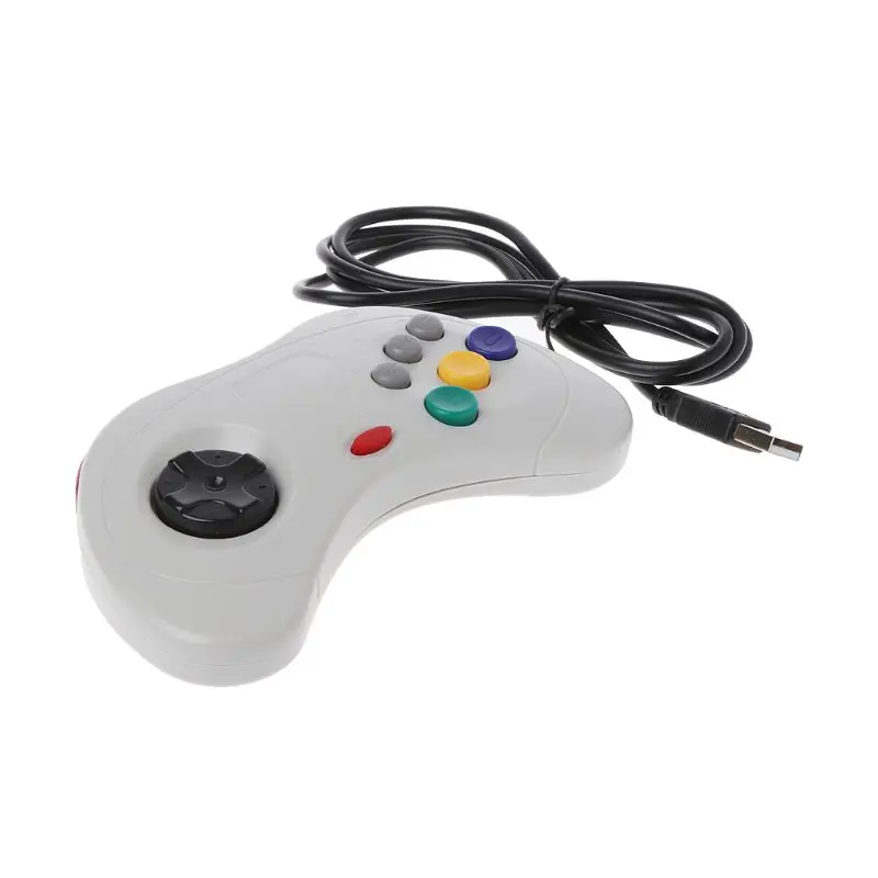 USB классический геймпад проводной игровой контроллер Joypad для sega Saturn PC