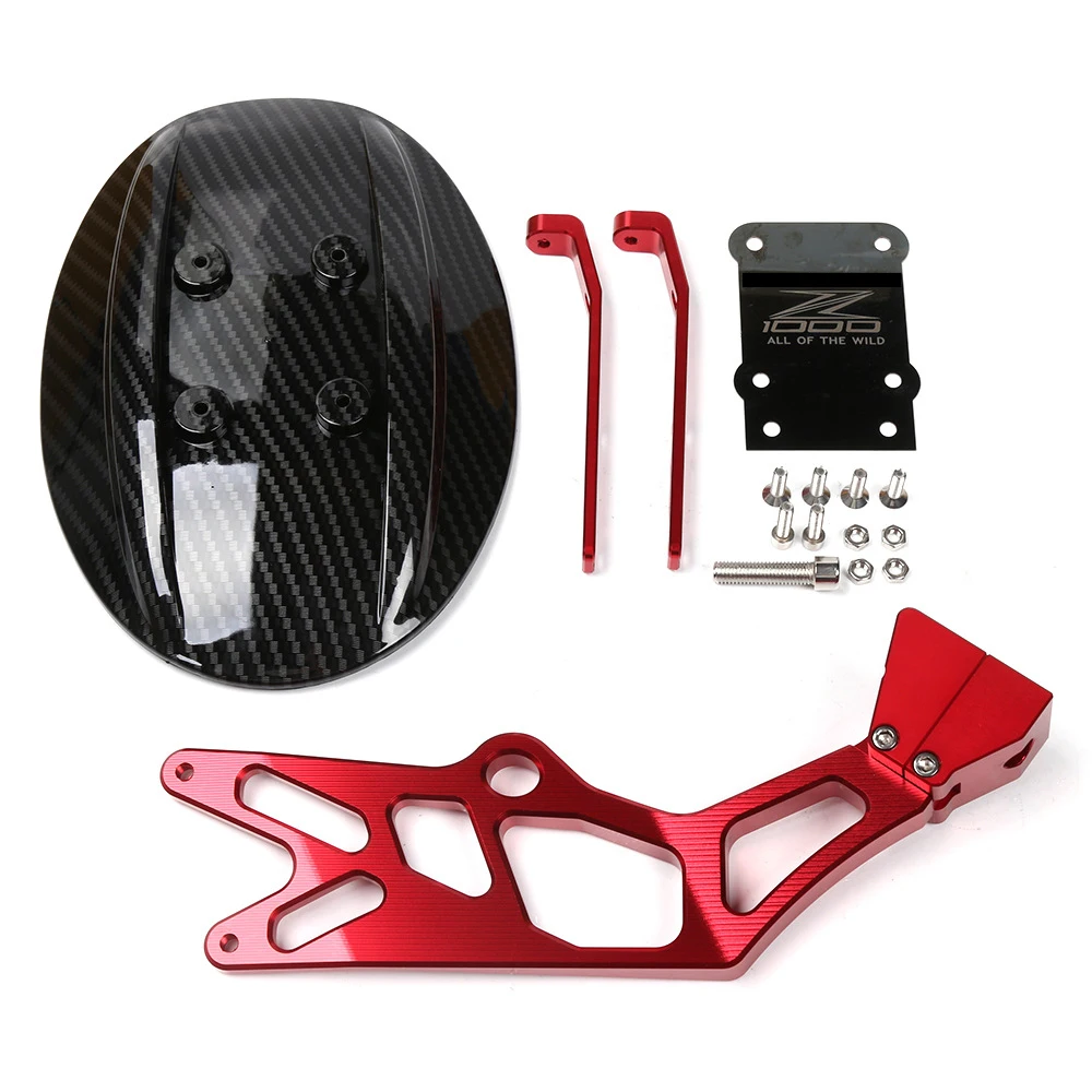 CNC алюминиевое углеродное волокно заднее крыло мотоцикла для Kawasaki Z1000 2010 2011 2012 2013