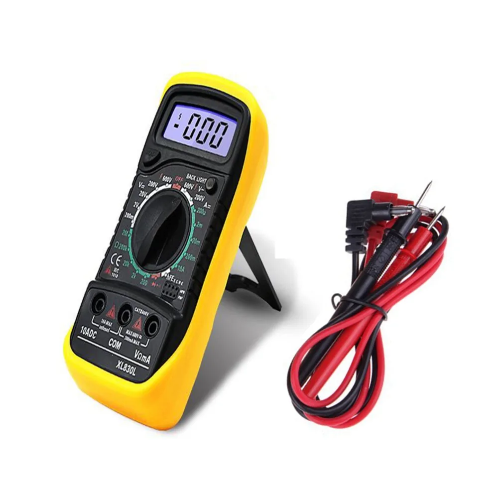 Портативный цифровой мультиметр с подсветкой Амперметр переменного/постоянного