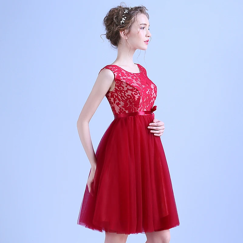 Короткое коктейльное платье SOCCI для мамы невесты свадебное на шнуровке вечеринки