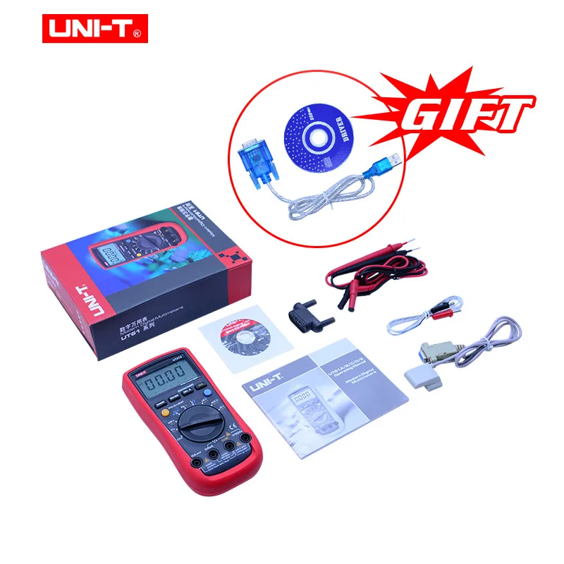 UNI-T Цифровой мультиметр UT61A UT61B UT61C UT61D UT61E AC DC Вольт Амперметр Ом измеритель
