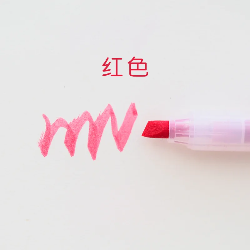 10 цветов милые пластиковые маркеры Kawaii акварельные ручки для детей граффити живопись корейские канцелярские принадлежности Школьные принадлежности - Цвет: 8