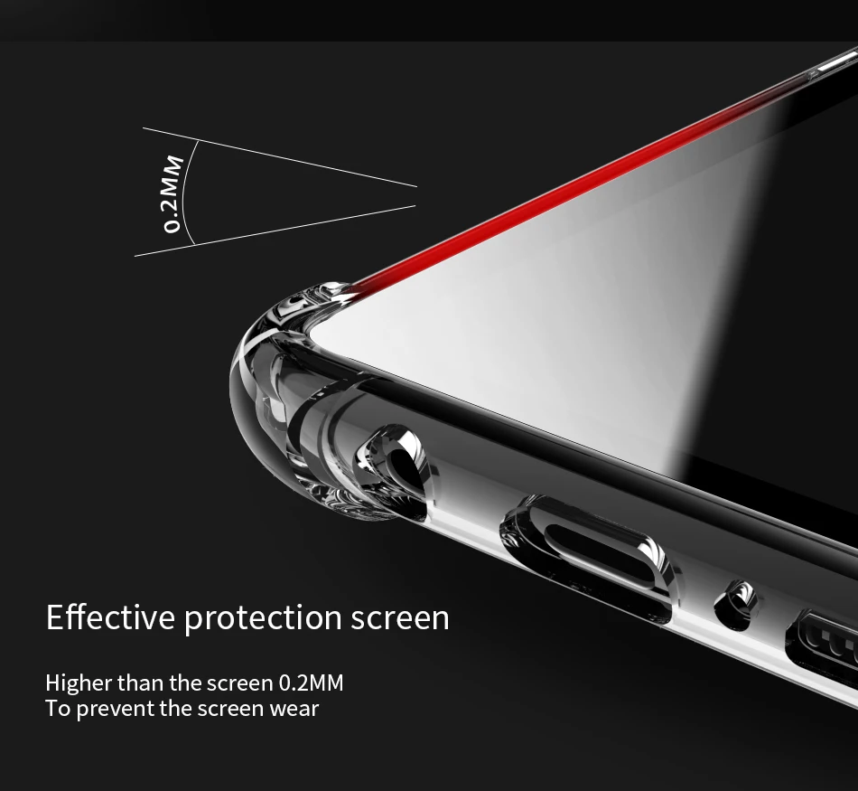 BRCSBOW противоударный бампер прозрачный силиконовый чехол для телефона Samsung Galaxy S8 S9