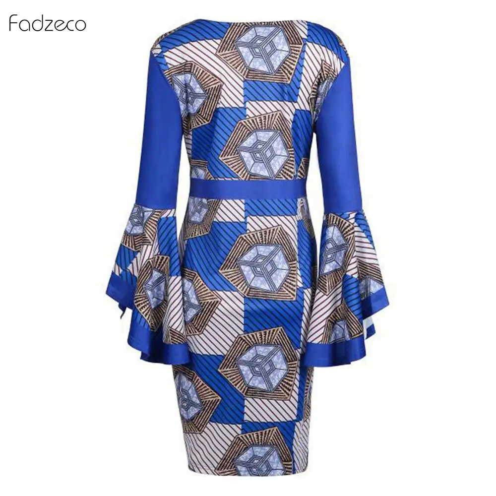 Fadzeco 6XL/размера плюс африканские свободные платья для женщин высокое качество