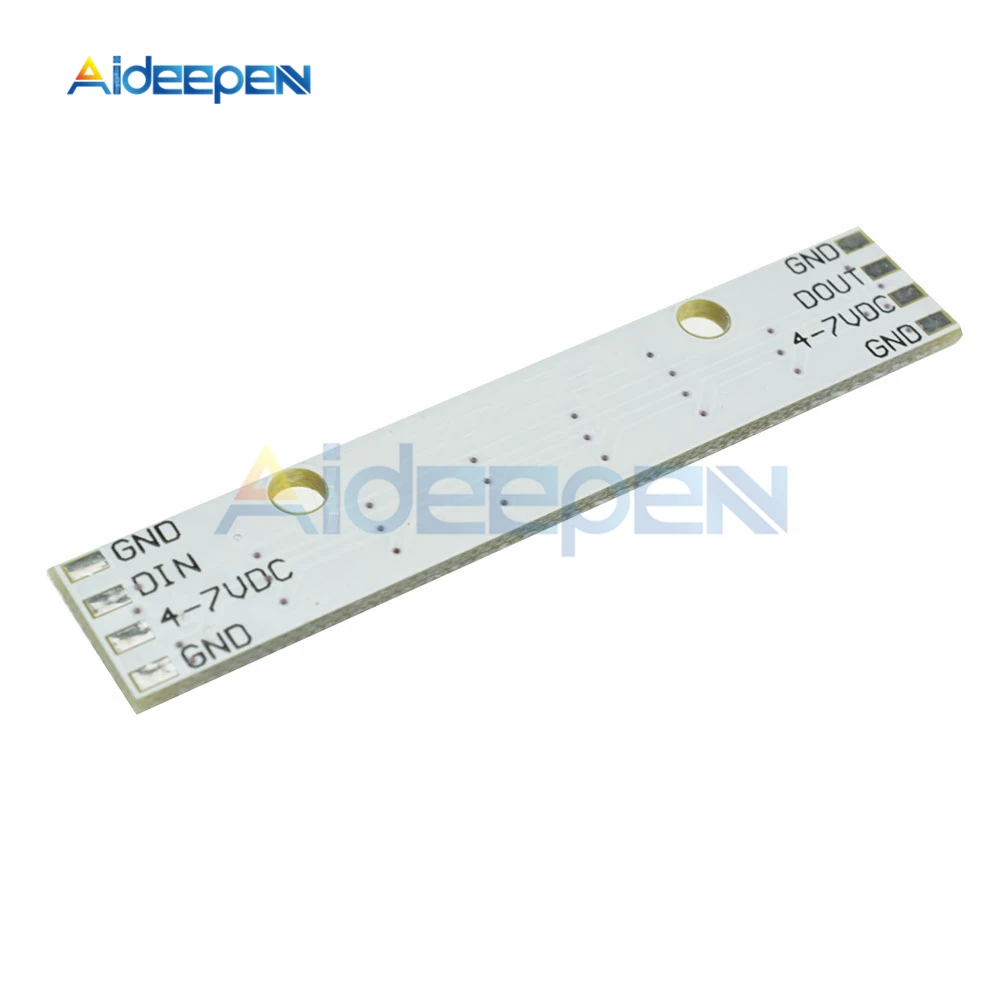 WS2812 WS2812B WS 2811 5050 RGB Светодиодная лампа панель модуль 5 в 8 канальный битный Радужный