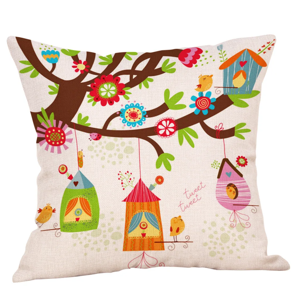 2019 весенний чехол для подушки с цветами квадратная наволочка дивана на талию