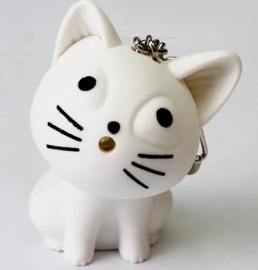 Милый брелок с сыром и котом со звуком Мяу светодиодный kawaii подарок на день