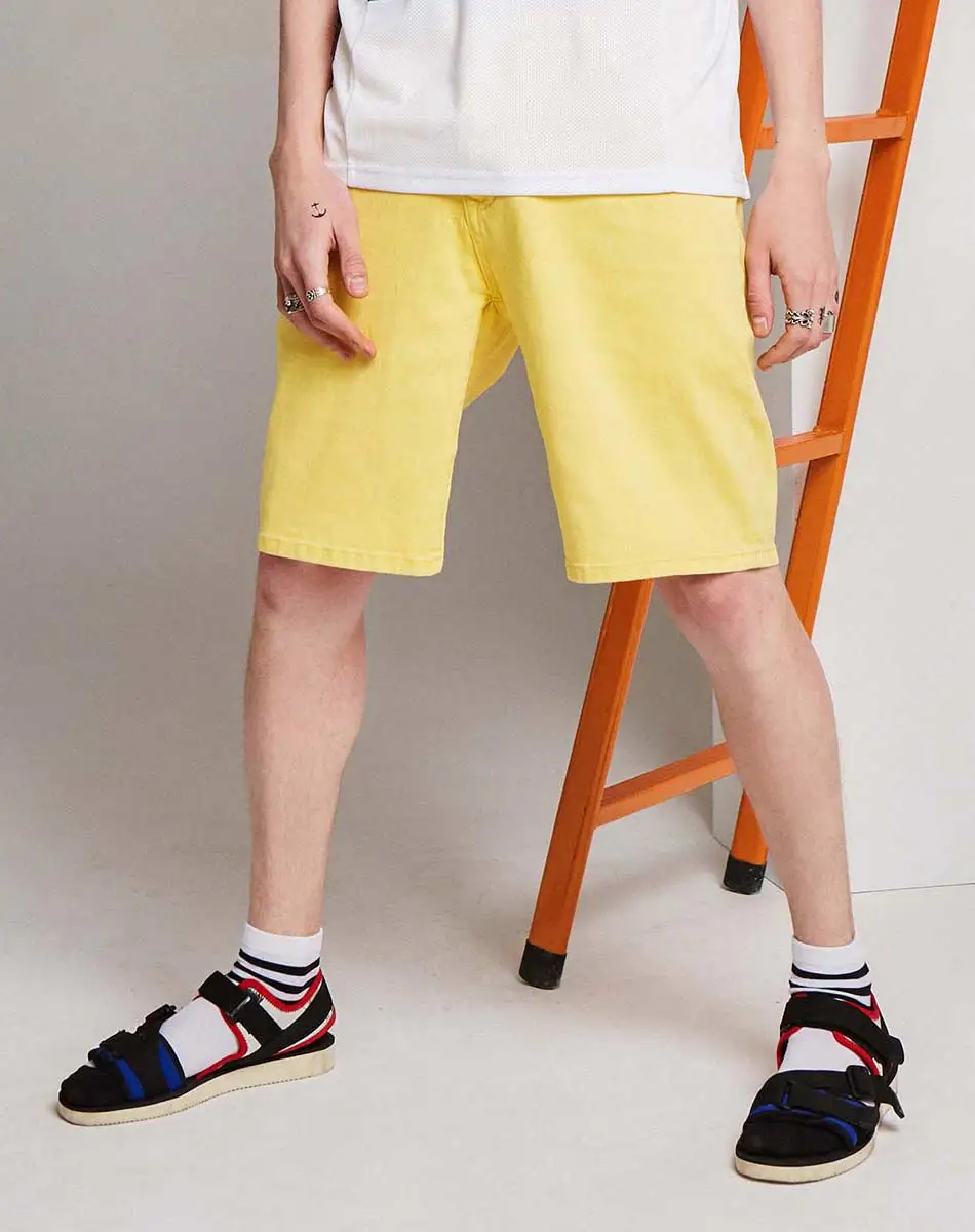 

Mark Fairwhale 2019 New Summer Men Business Casual Sports Straight Hip-pop Over Knees Washed Short Pants Men 718222061035