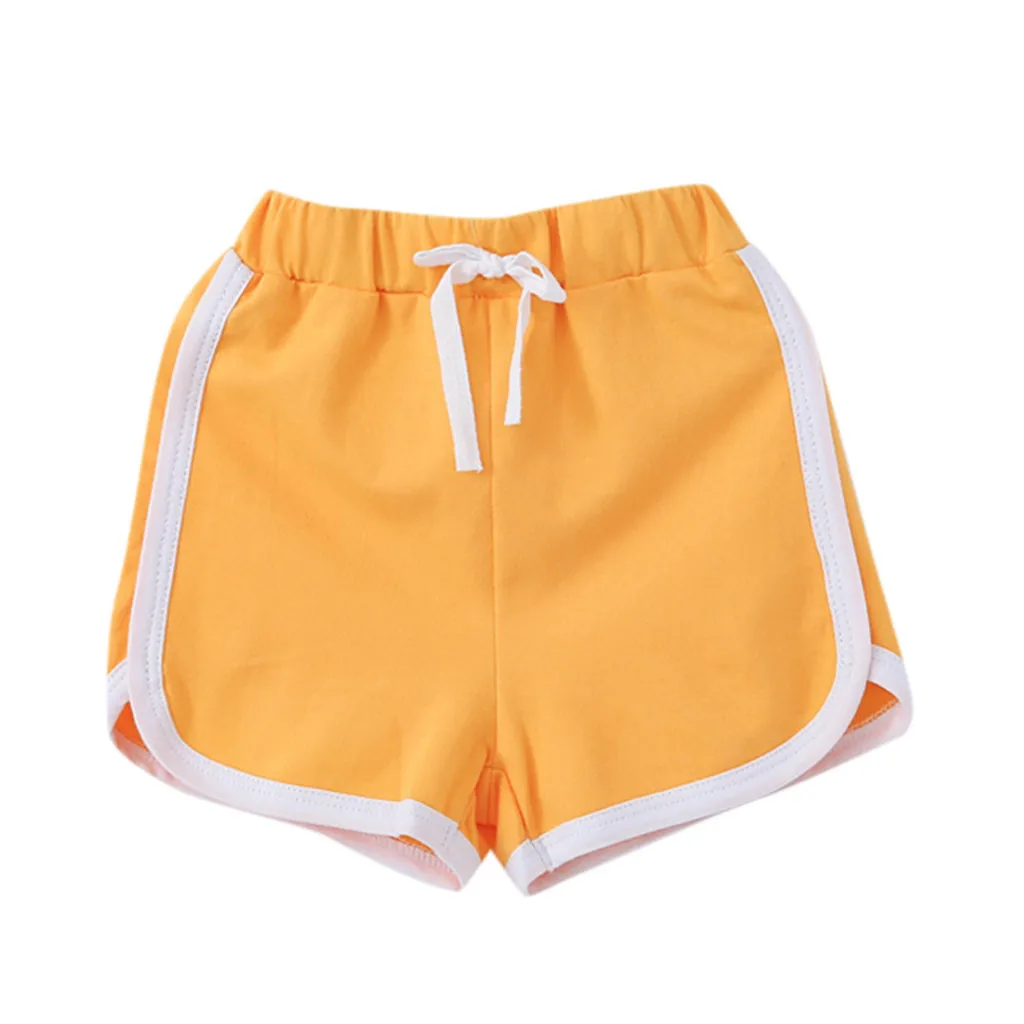 K baby shorts kids shorts for girls boys toddler children Elastic sports short cotton Pants clothes шорты для мальчика хлопок 4 - Цвет: K