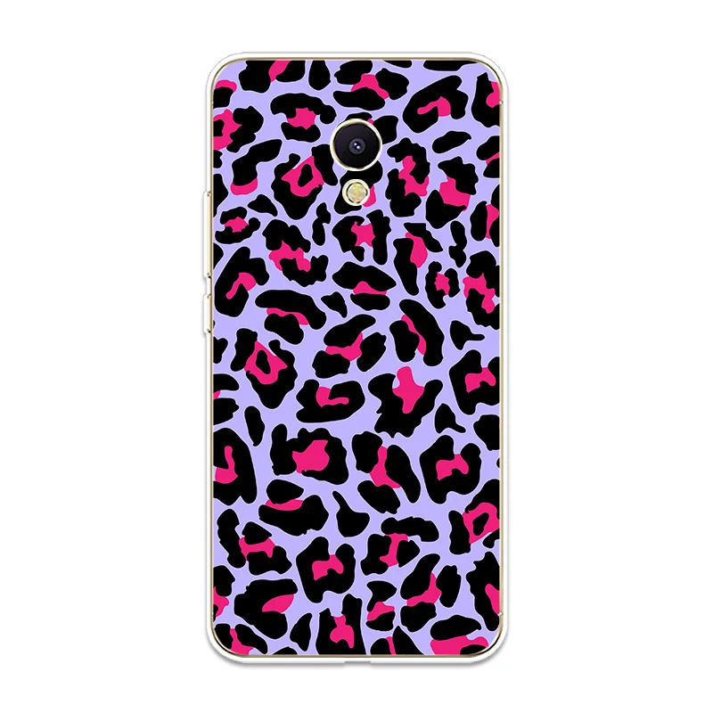 Leopard Print Patterned Silicone Phone Case Couqe Fundas For Meizu M3 M5 M6 NTOE M3S M5S M5C M6S M6T Shell Soft Cover |