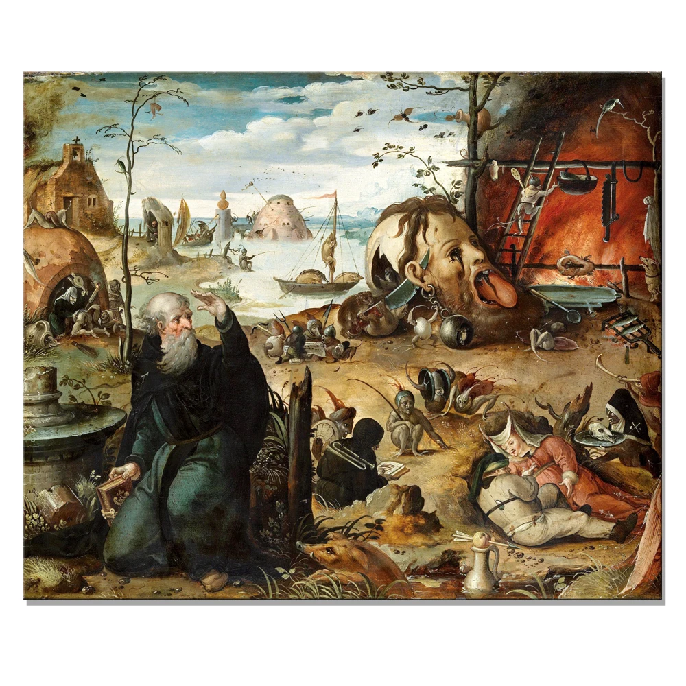 Рамка сделай сам Сюрреализм Hierongmus Bosch Копия картины маслом Печать на холсте рай