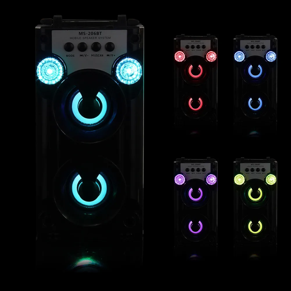 Mosunx Открытый Bluetooth беспроводной портативный динамик супер бас с USB/TF/AUX/FM радио для