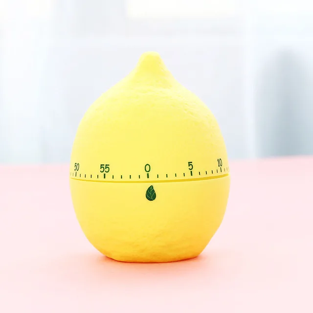 lemon Милые фруктовые весы в виде овощей таймер таймеры для кухни креативный механический таймер кухонные инструменты аксессуары обеденное украшение для дома, ресторана - Цвет: lemon