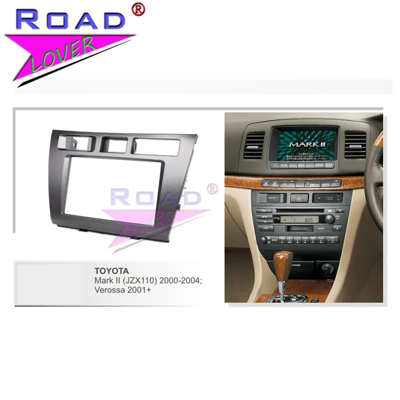 TOPNAVI высокое качество 202*102 мм Автомобильная Радио фасция для 2005 Toyota Mark II Набор