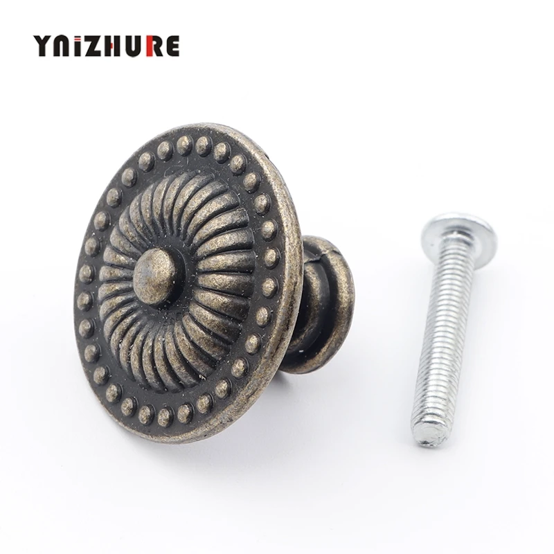 Ручки бронзовые в стиле ретро для кухонных шкафов ручки из цинкового сплава