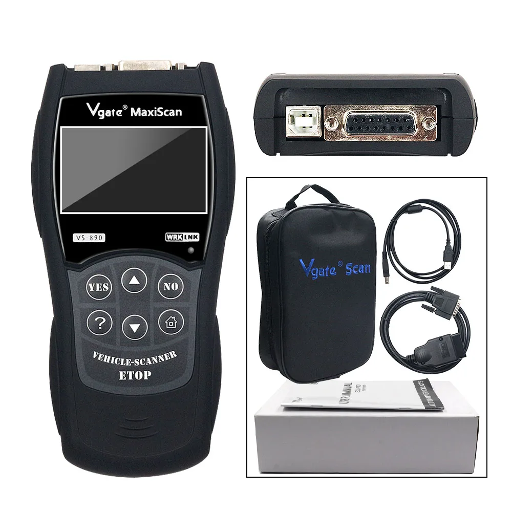 Считыватель кодов VGATE VS890 OBD2 универсальный сканер OBDII с многоязычной и