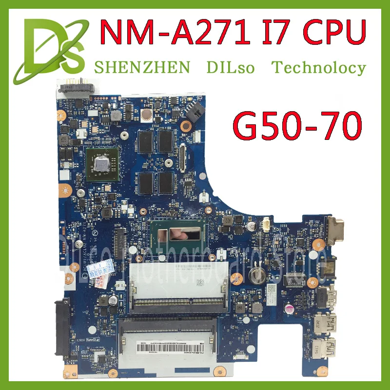 KEFU G50-70 для lenovo G50-70 Z50-70 i7 Материнская плата ACLU1/ACLU2 NM-A271 Rev1.0 с тестом видеокарты