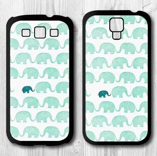 Жаропрочных-нью-тил зеленый слон прекрасный крышка печать телефон чехол для Samsung