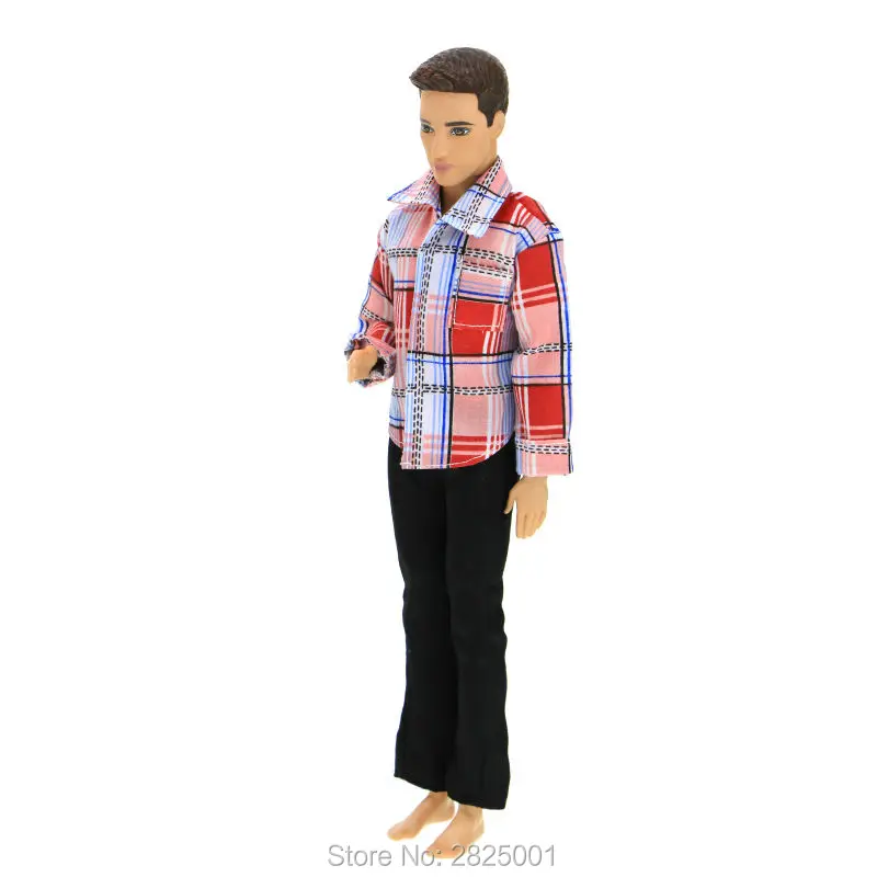 Модные Классические наряд повседневная одежда с длинным рукавом тартан Рубашки