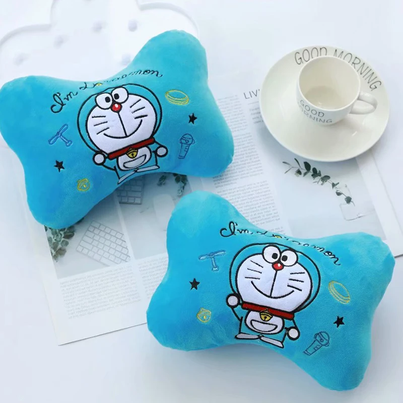 1 пара caroon Стелла Cinnamoroll Собака Дораэмон автомобиль плюшевая подушка для шеи Покрытие ремня безопасности Новинка детская мягкая игрушка