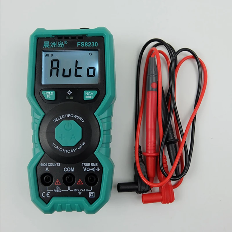 Цифровой Высокоточный мультиметр FS8230 вольтметр true RMS конденсатор сопротивления