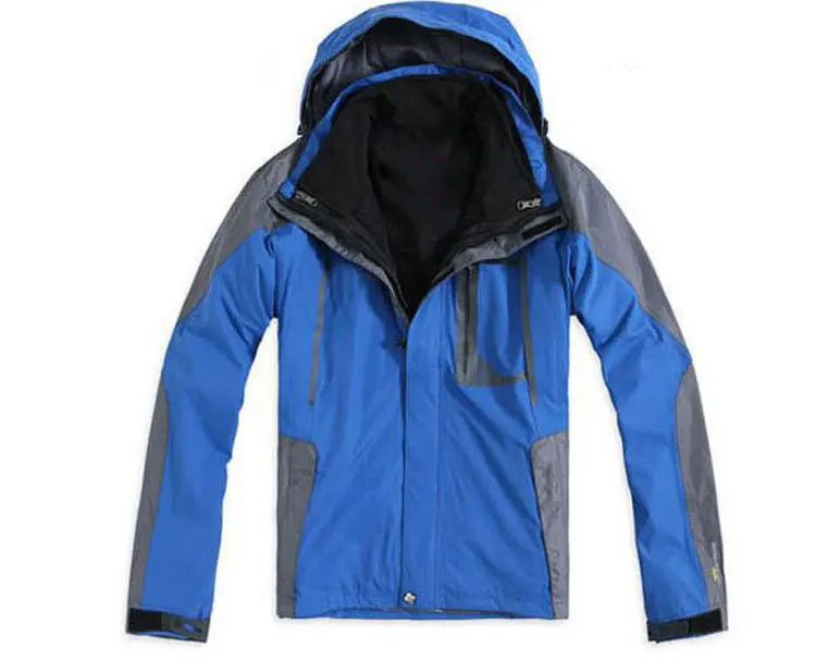 outdoor sports autumn winter clothing men hooded jacket ice skiing camping climbing breathable jackets removable liner (C002) | Спорт и