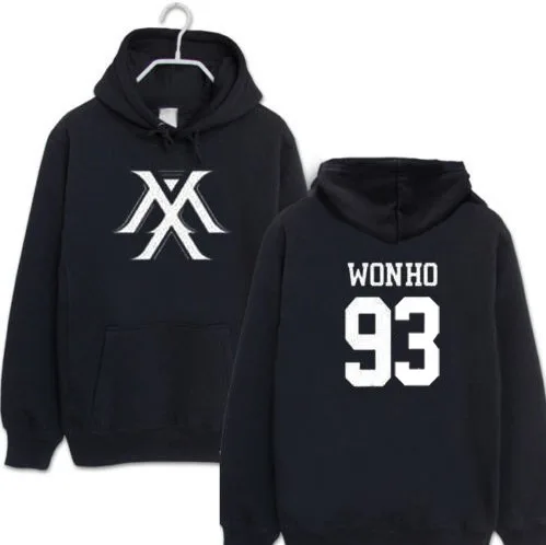 Новинка 2018 kpop MONSTA X одинаковый пуловер унисекс флисовые толстовки с капюшоном