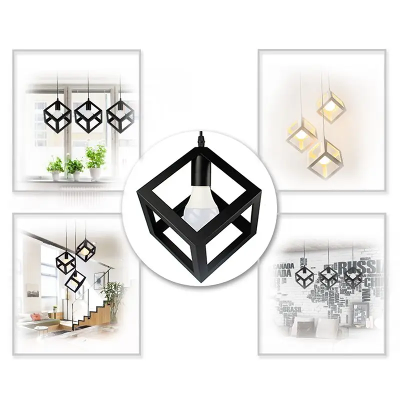 Европа Простой Площадь Искусств подвесной светильник led железа современной моды