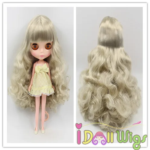 Высокое качество Grace блонд тело волнистые куклы волосы парики для Bly the/Pullip кукла с