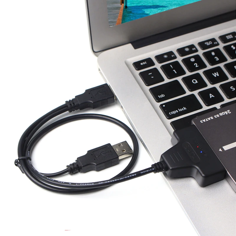 Кабель-конвертер USB 2 0 в SATA 22pin адаптер Кабели внешний жесткий диск для 5-дюймового