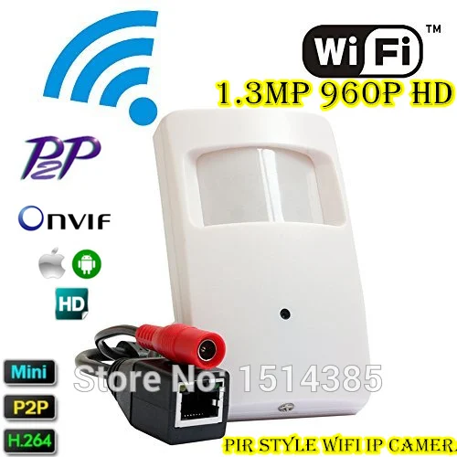 IP Wi-Fi Скрытая камера беспроводная 960P Мегапиксельная Мини IP-камера на vif P2P с